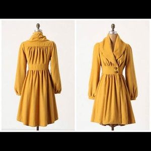 Anthropologie Plenty by Tracy Reese Marigold Coat