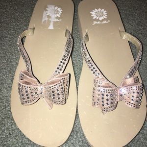 Yellow Box Bow Sandals