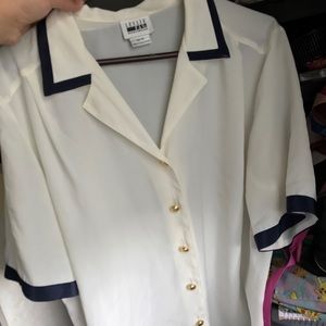 Leslie Fay Button down blouse