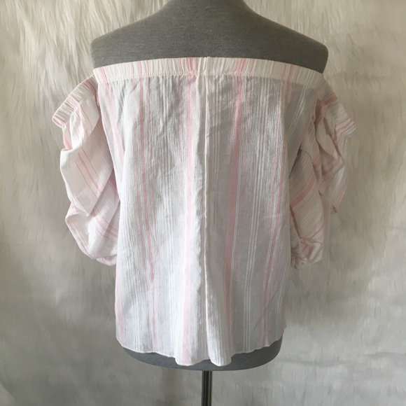 ✨NEW Miley + Molly Stripe Off Shoulder Top - Picture 3 of 4