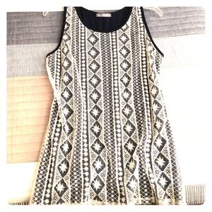 Loveappella Lacey Overlay Top