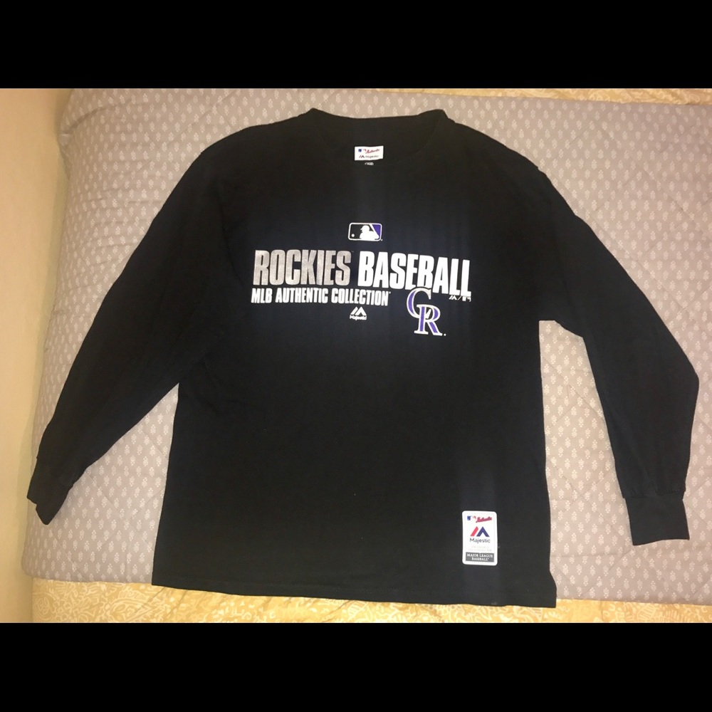 Authentic MLB Rockies Baseball Long Sleeve