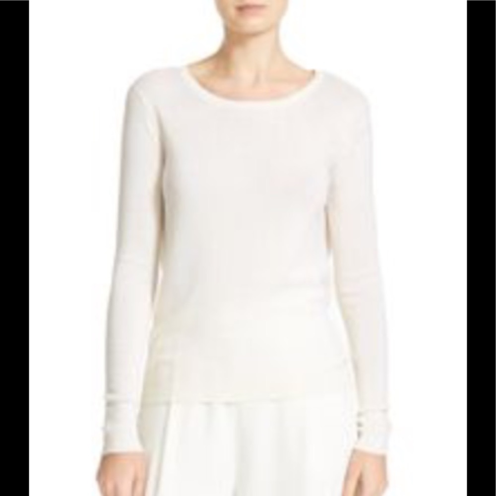 DVF 100% cashmere pullover cream sweater