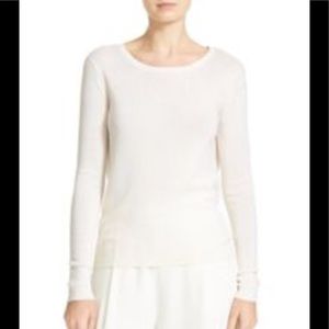 DVF 100% cashmere pullover cream sweater