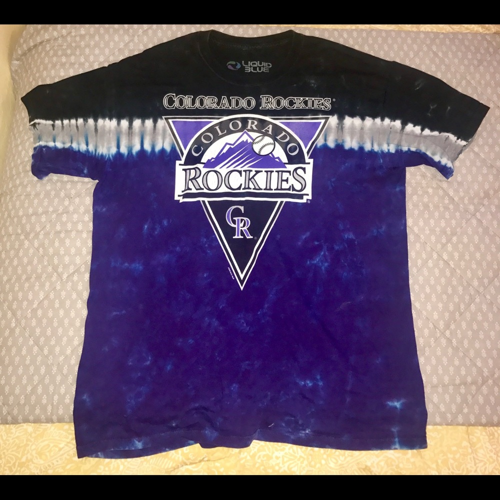 Authentic Tie-dye Rockies Gear Tee
