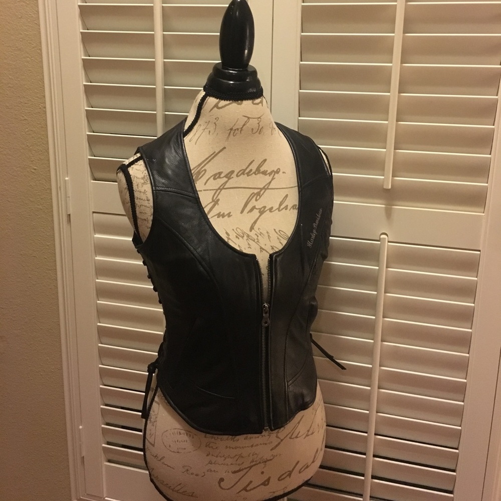 Harley Davidson leather vest