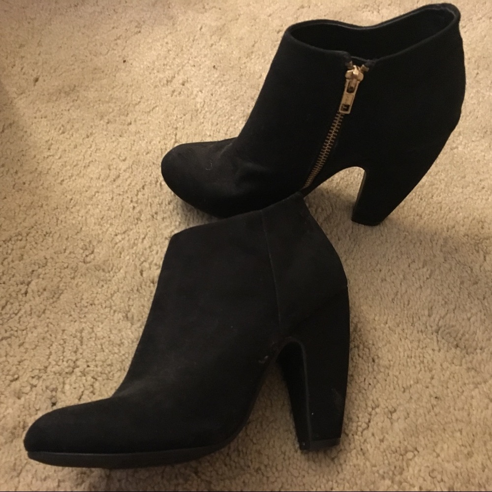 Black Suede Booties