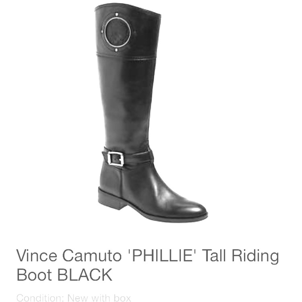 Vince Camuto - PHILLIE Tall Black Riding Boots
