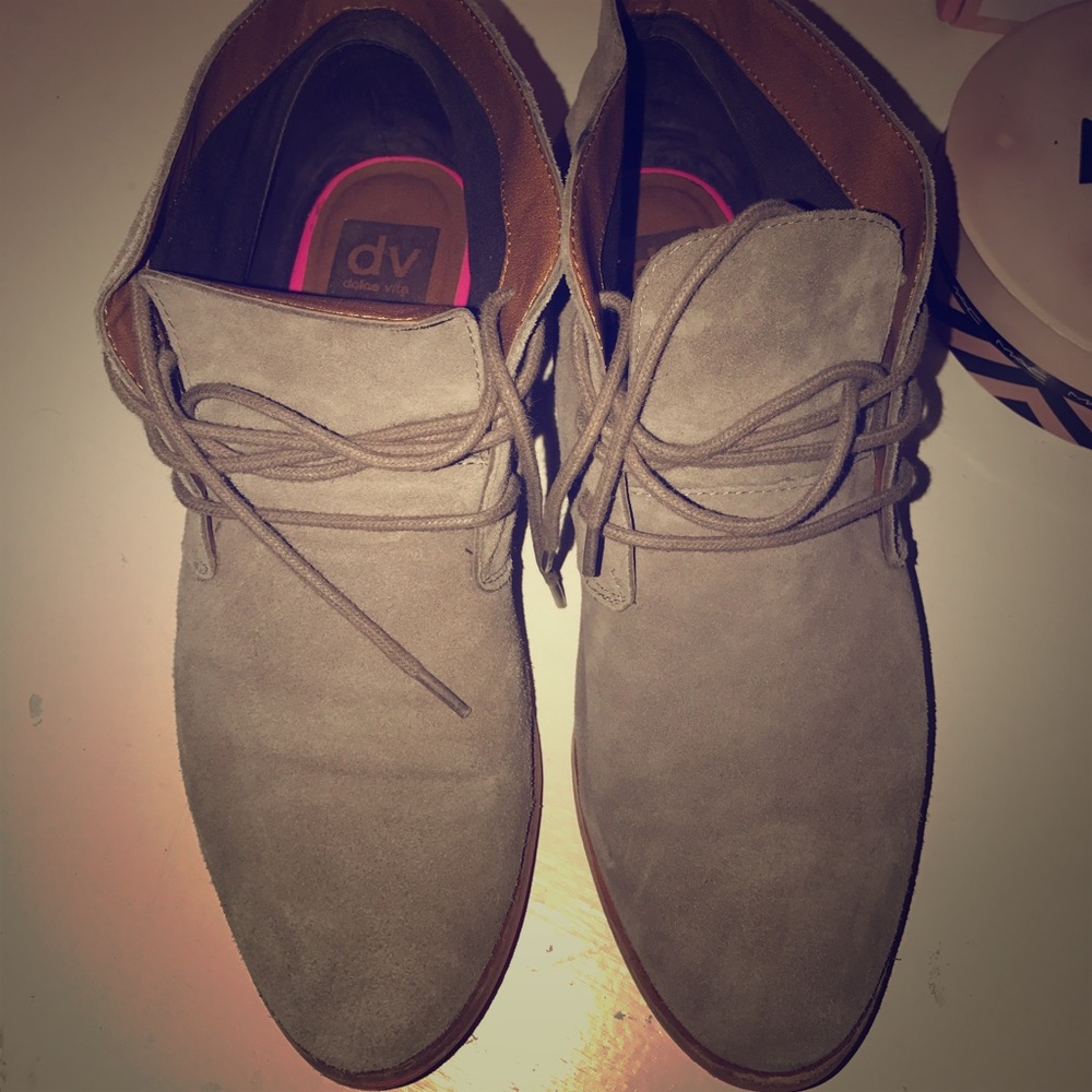 Dolce Vita suede booties/oxfords