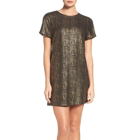 Metallic Shift Dress - Picture 2 of 7