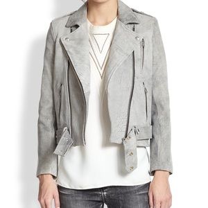 Iro Jova Washed Leather Motorcycle Jacket