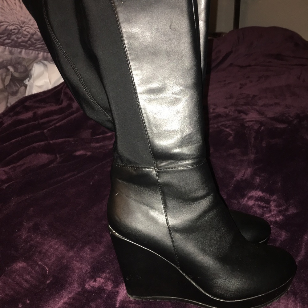 Halloween wedge boots