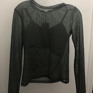 Mesh green shirt