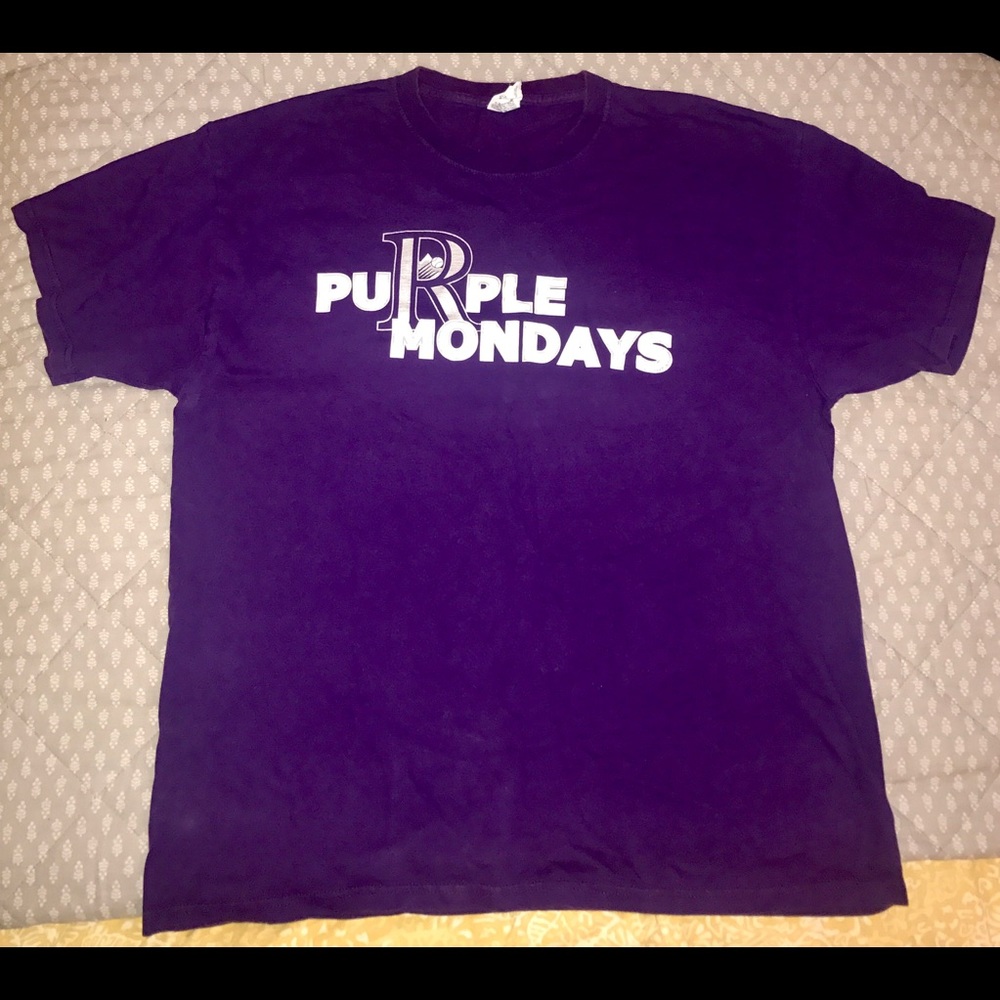 Authentic Rockies MLB Purple Monday's Tee