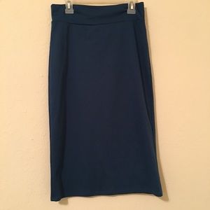 Teal Midi Skirt