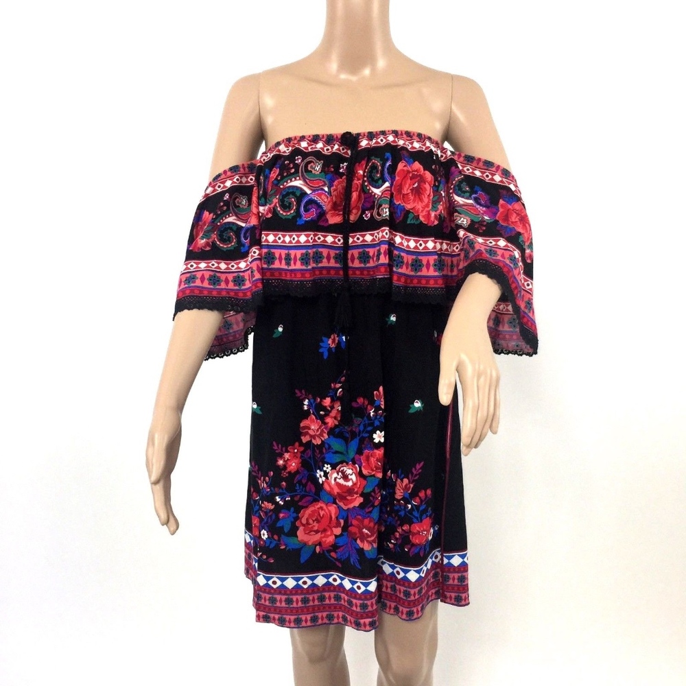 Flying Tomato Dress Off the Shoulder Boho Floral