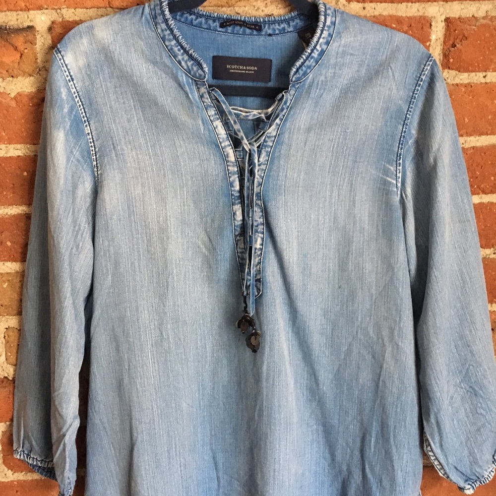 Scotch & Soda denim women's top