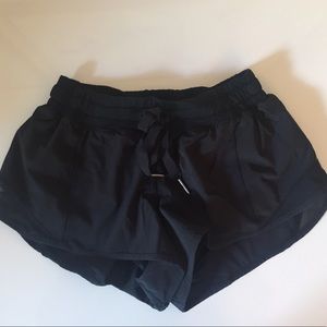 Lululemon black tie shorts