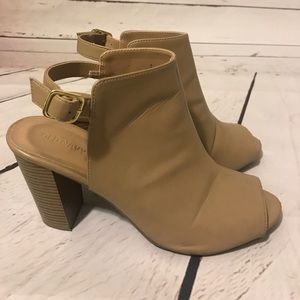 Taupe Mule Booties