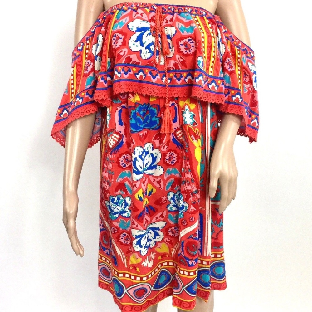 Flying Tomato Dress Off the Shoulder Boho Floral