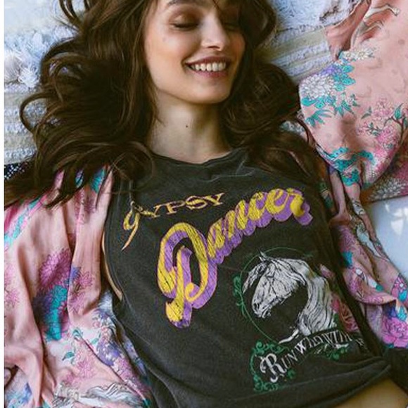 Wild Horses KIMONO  Coverup Robe Blush Pink NEW - Picture 2 of 5