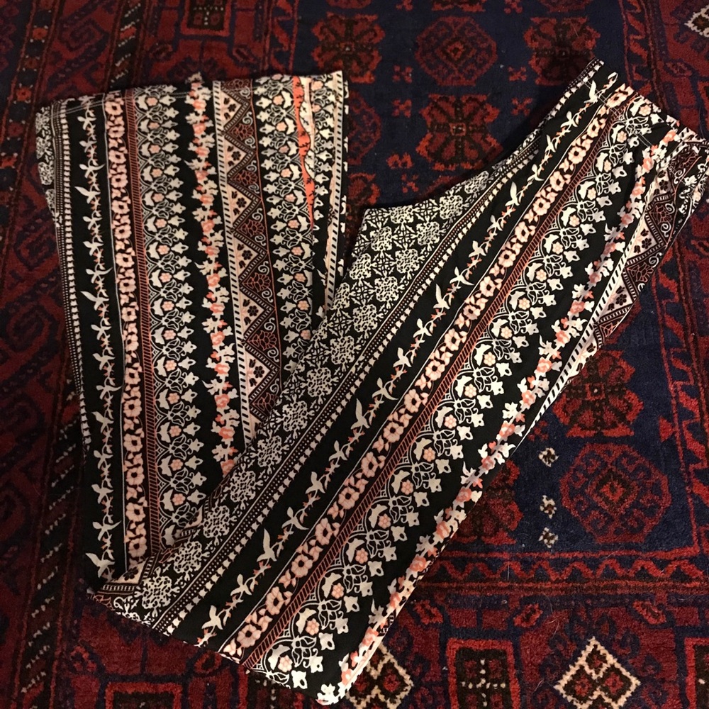 Tribal print bell bottoms