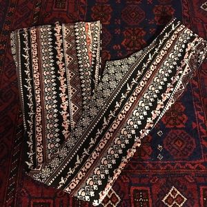 Tribal print bell bottoms