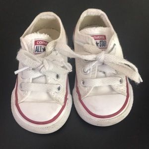 Toddler white Converse