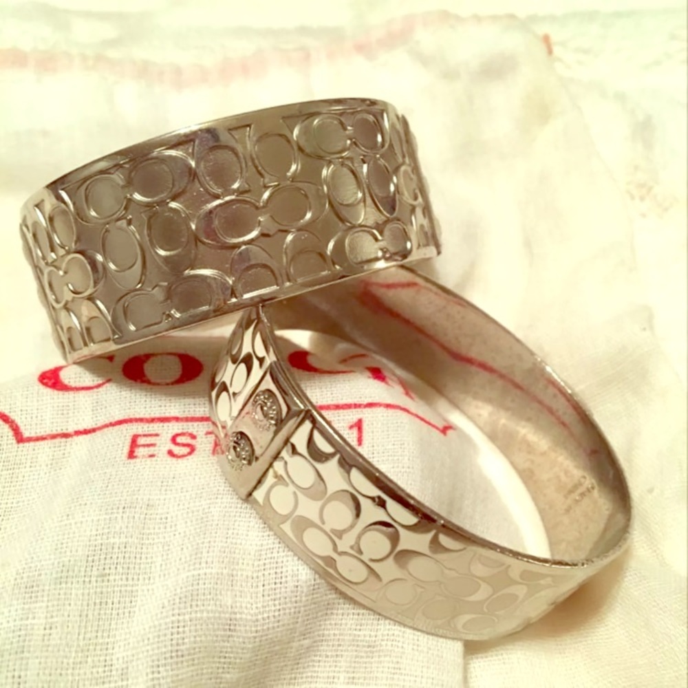 Coach signature bangle bracelets