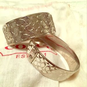Coach signature bangle bracelets