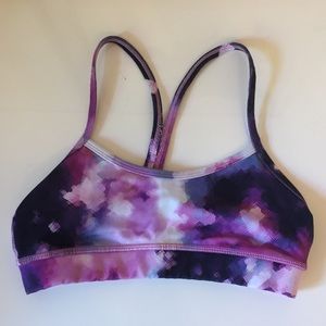 Multicolored Lululemon Y back sports bra