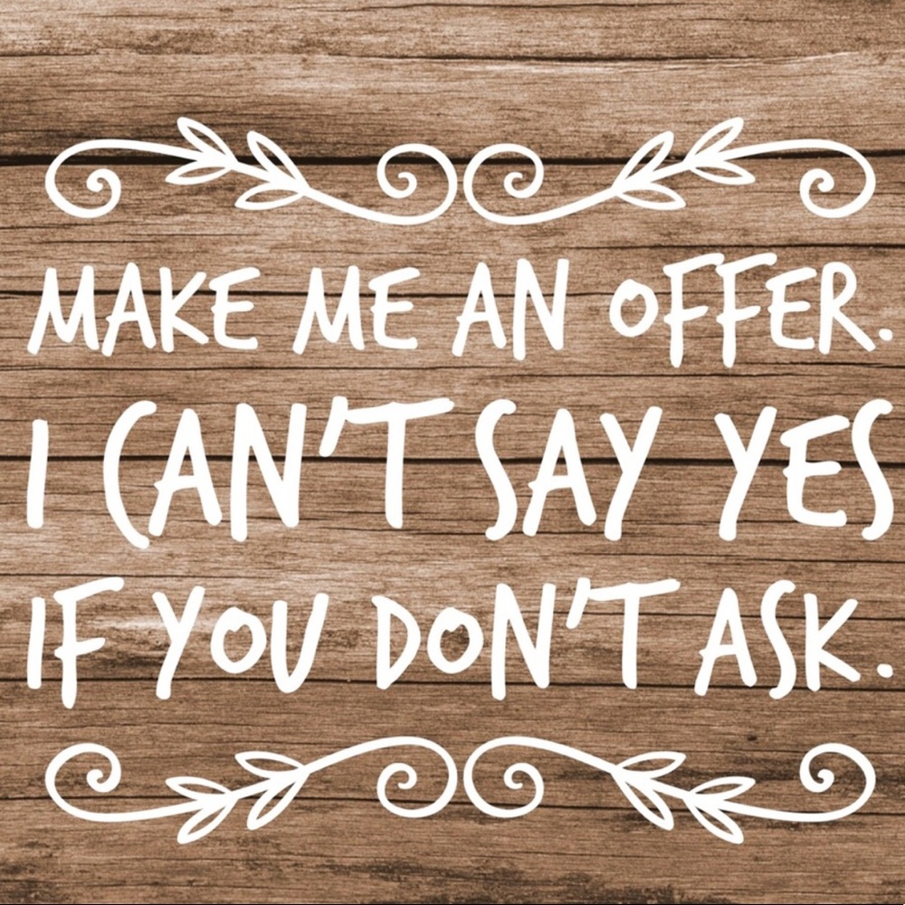 MAKE AN OFFER 😉
