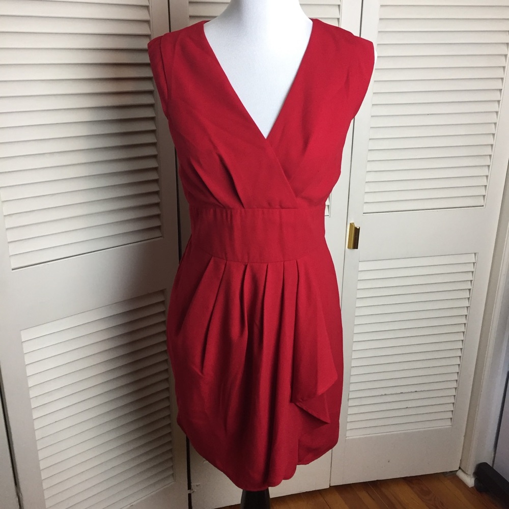 NWT! Red cap sleeve Dress