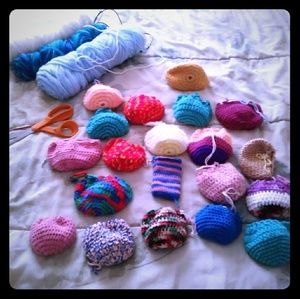 Hand crocheted change purses