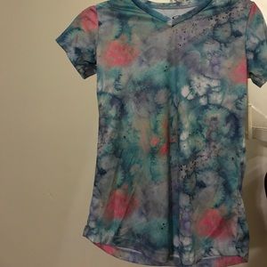 Multi colored athletic shirt