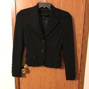 Tempo Paris Black Blazer Size 2
