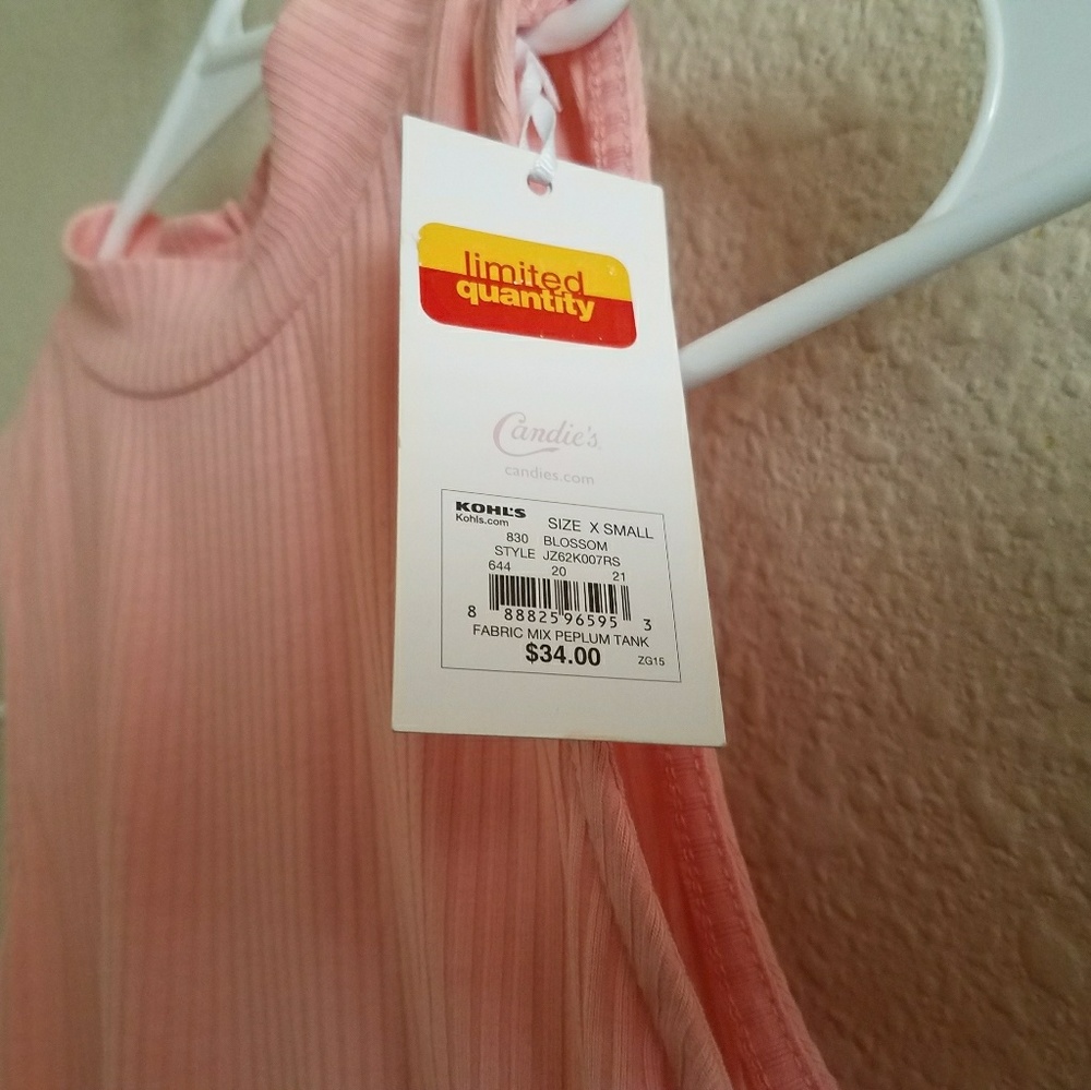 NWT Chevron Peplum Top - Picture 2 of 6