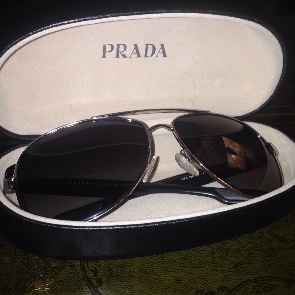 Authentic Prada aviator glasses