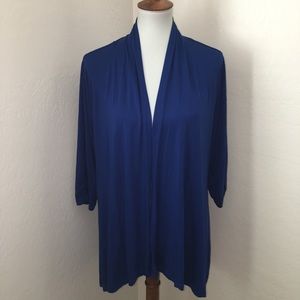 Soma Open Front cringed 3/4 Sleeve Cardigan Sz XL