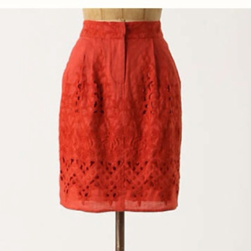 Anthropologie Yoana Baraschi Tomato Picking Skirt