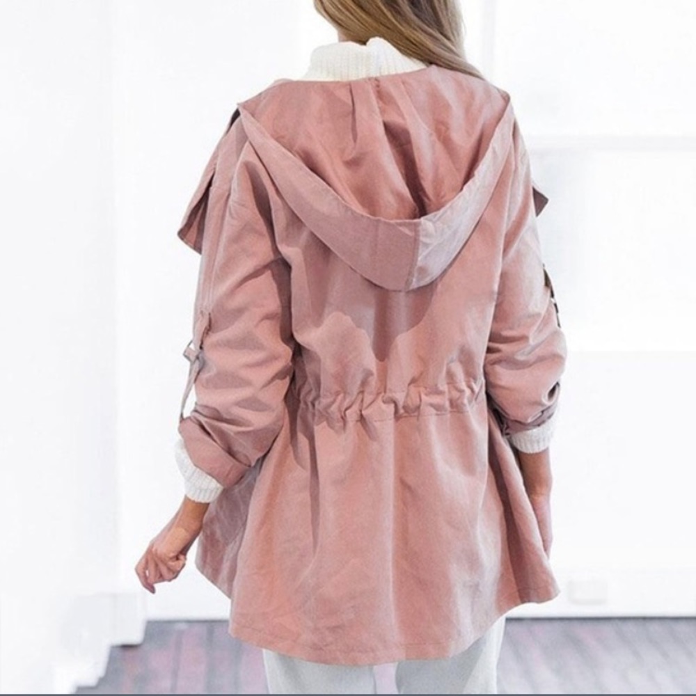Casual Hooded Windbreaker Jacket 🌼 - Picture 3 of 8