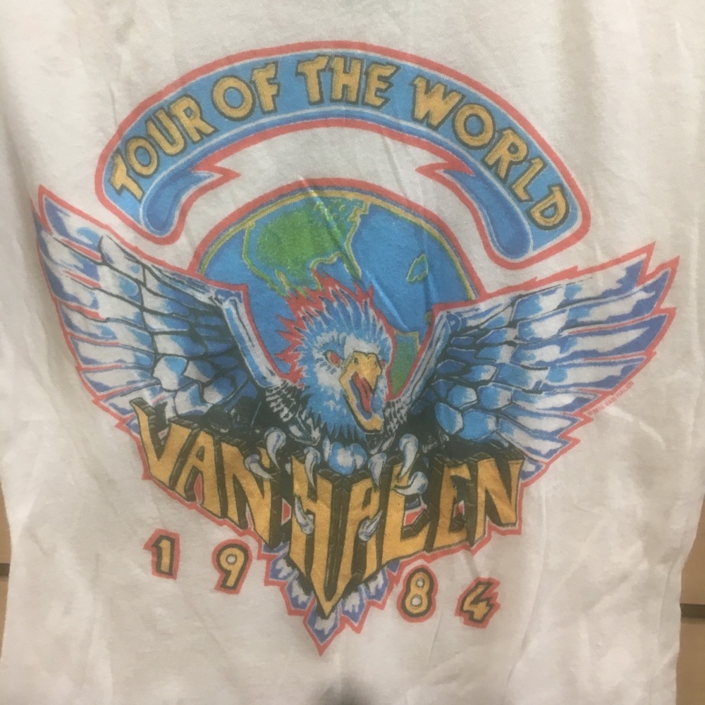 Van Halen tour of the world 1984 live t Shirt new - Picture 2 of 5