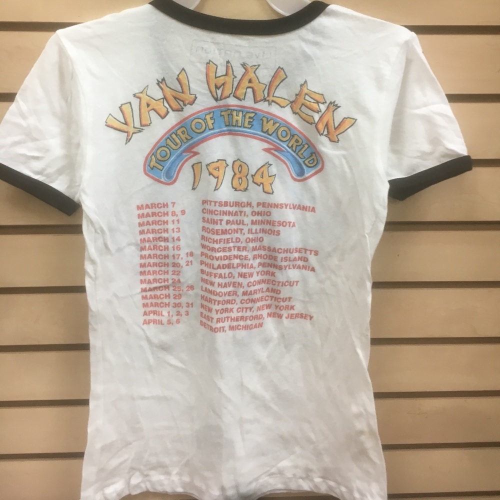 Van Halen tour of the world 1984 live t Shirt new - Picture 4 of 5