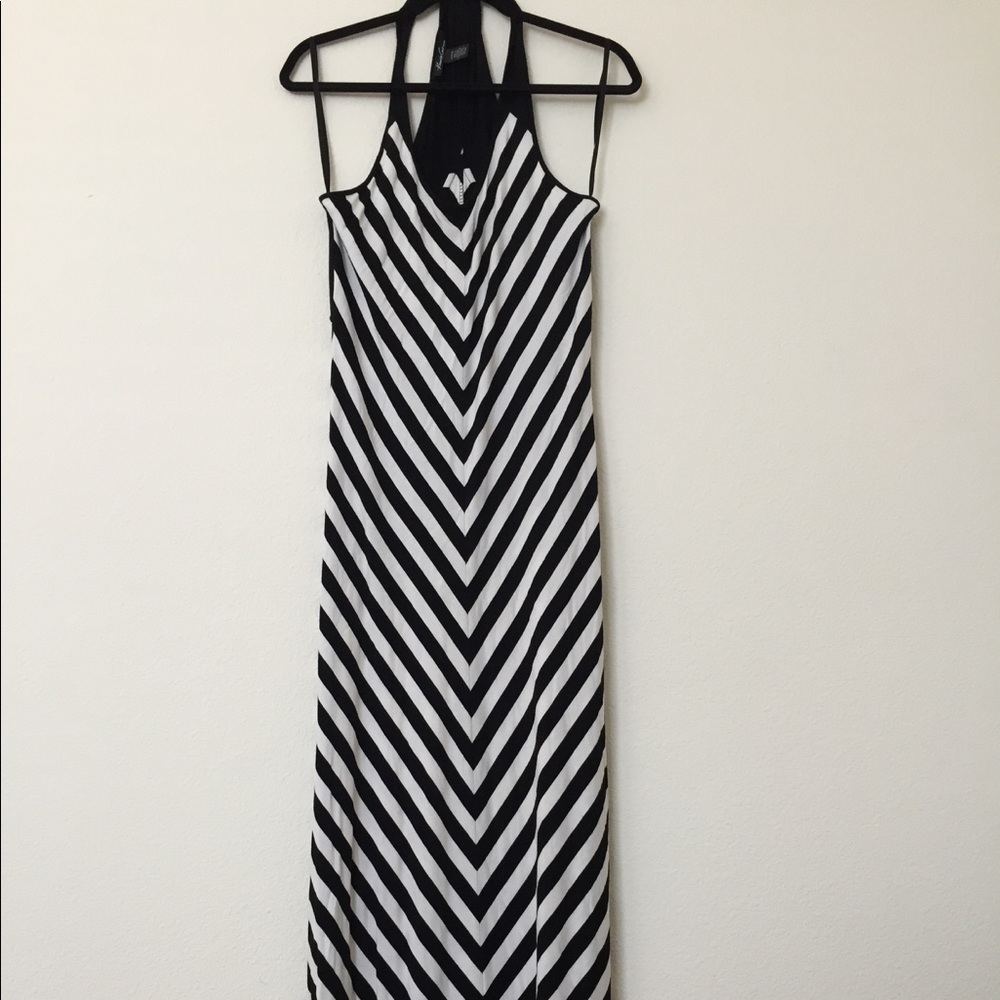 Black/white Maxi dress