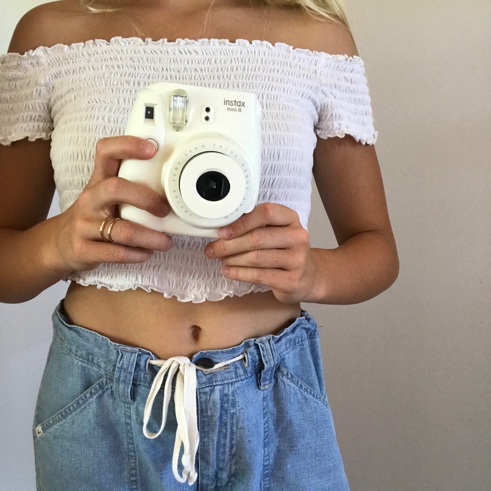 WHITE INSTAX MINI 8