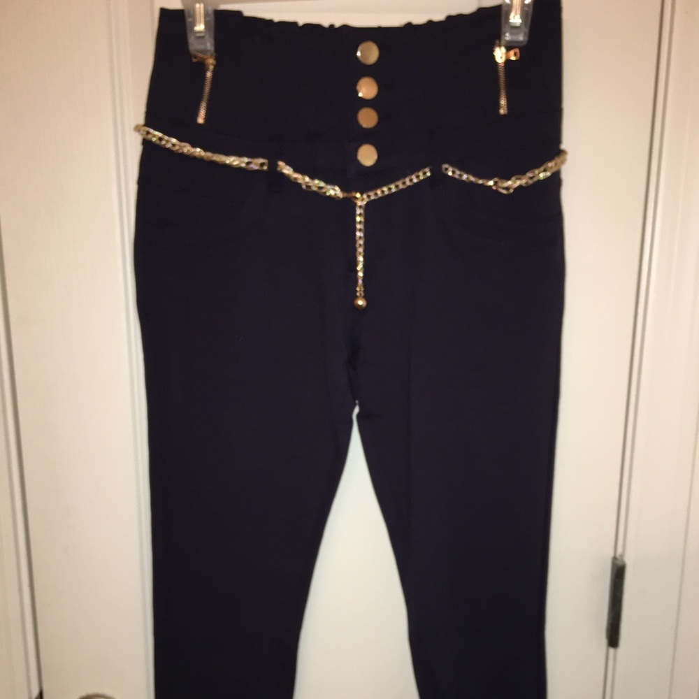 Dark blue pants