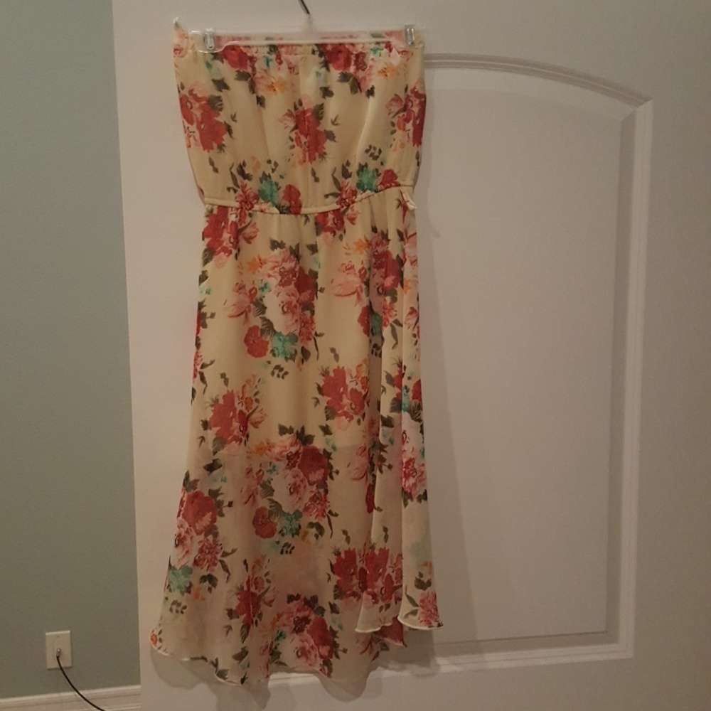 Cream/yellow floral dress