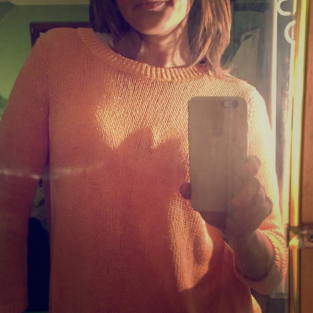 Club Monaco open back sweater- spring or fall 💛