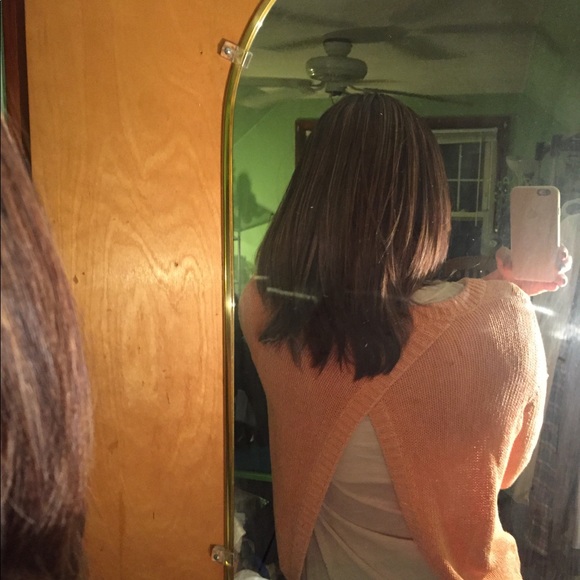 Club Monaco open back sweater- spring or fall 💛 - Picture 2 of 8