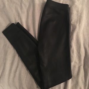 Express faux leather leggings